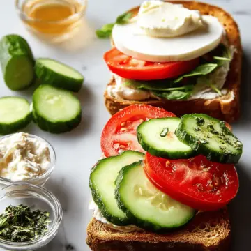 Cucumber Caprese Sandwich