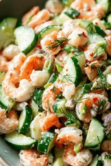 Cucumber Shrimp Salad
