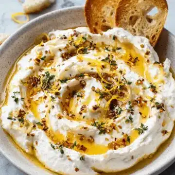 Whipped Ricotta Dip with Hot Honey