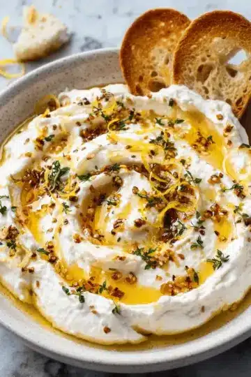 Whipped Ricotta Dip with Hot Honey