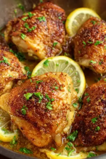 Crispy Lemon Chicken Thighs