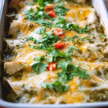 Easy Green Chicken Enchiladas