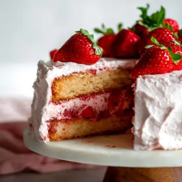 Homemade Strawberry Cake