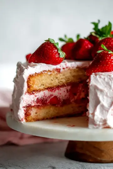Homemade Strawberry Cake