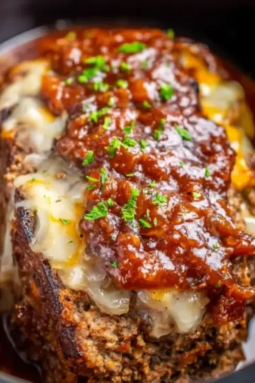 Crock Pot French Onion Meatloaf
