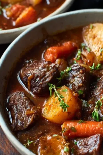 Beef Stew Recipe with Carrots & Potatoes