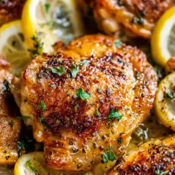 Easy Lemon Garlic Butter Chicken Thighs Recipe