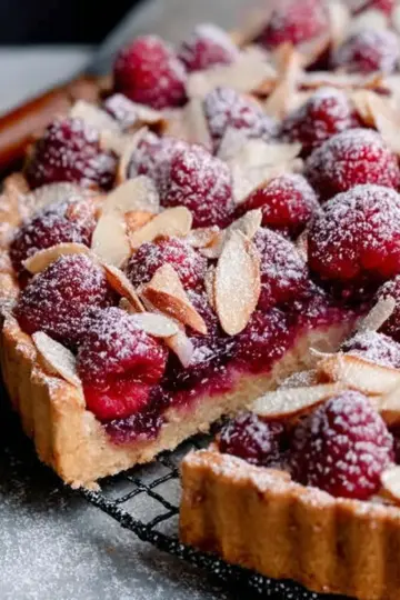 Raspberry Almond Tart