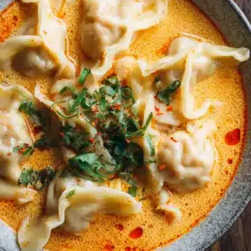 Thai Coconut Curry Dumpling Soup