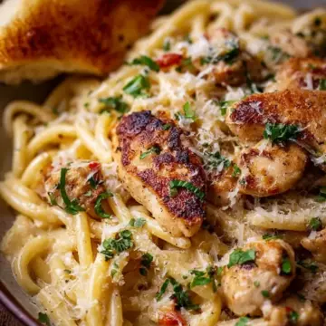 Garlic Parmesan Chicken Pasta