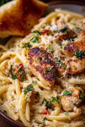 Garlic Parmesan Chicken Pasta