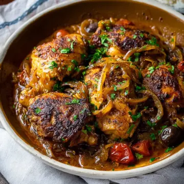 Senegalese Braised Chicken (Poulet Yassa)