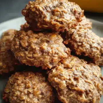 Clean Banana Oat Cookies