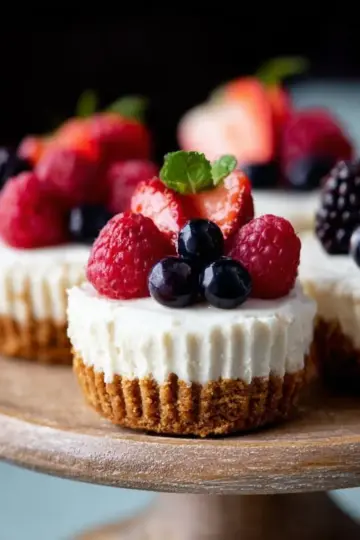 Mini No-Bake Cheesecakes