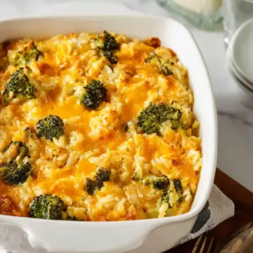 Cheesy Broccoli Rice Casserole