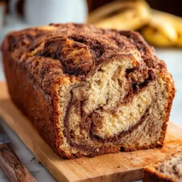 Cinnamon Swirled Banana Bread
