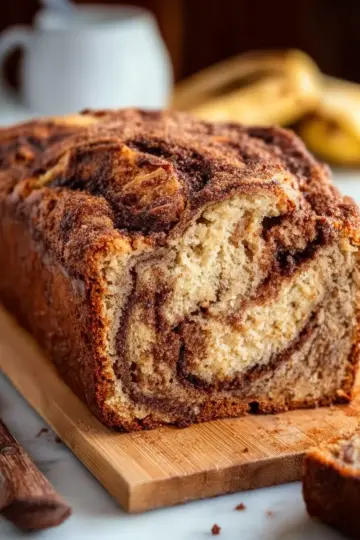 Cinnamon Swirled Banana Bread