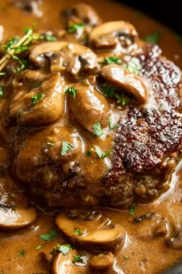 Salisbury Steak with Mushroom Gravy