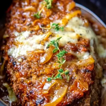Crock Pot French Onion Meatloaf
