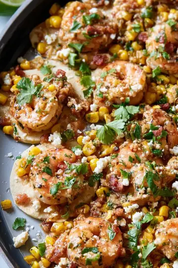 Shrimp Street Corn Skillet