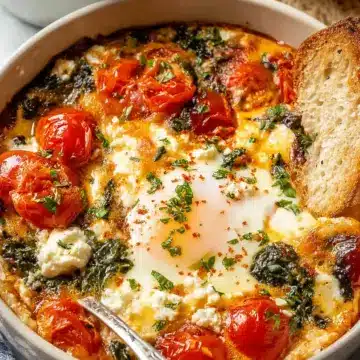 Baked Feta Eggs Recipe
