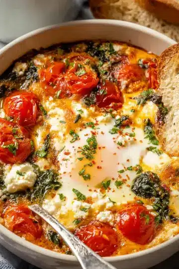 Baked Feta Eggs Recipe
