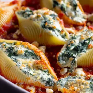 Spinach and Ricotta Stuffed Shells