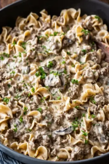 Ground Beef Stroganoff Recipe