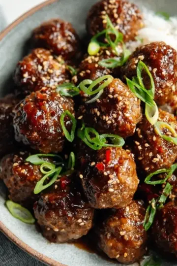 Easy Mongolian Meatballs