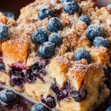 Blueberry French Toast Casserole