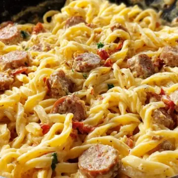 Creamy Cajun Sausage Pasta