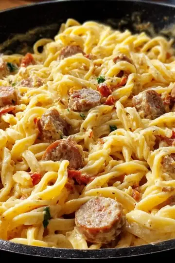 Creamy Cajun Sausage Pasta