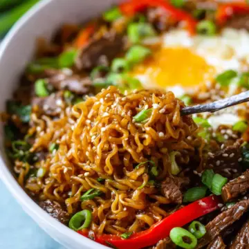 Slow Cooker Beef Ramen Noodles