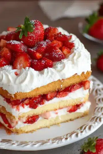 Strawberry Shortcake Cake