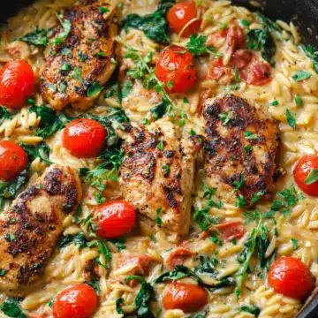 30-Minute, One-Pan Creamy Chicken Orzo