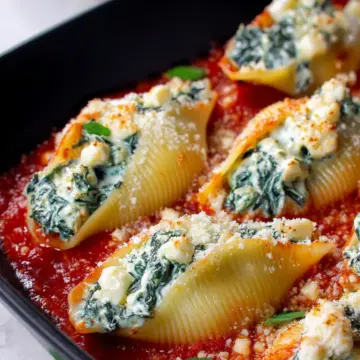 Spinach and Ricotta Stuffed Shells