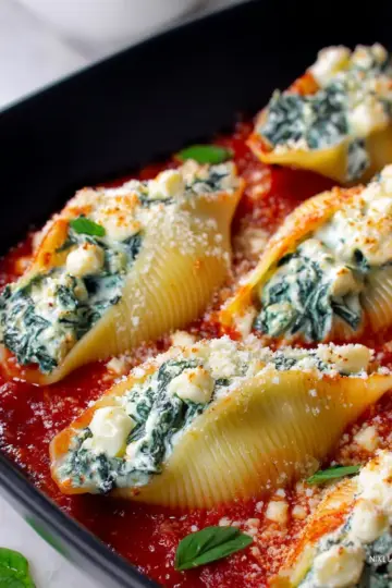 Spinach and Ricotta Stuffed Shells