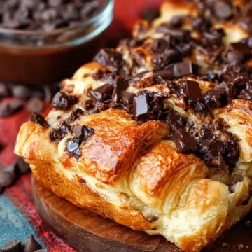 Chocolate Croissant Breakfast Bake