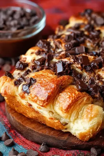 Chocolate Croissant Breakfast Bake
