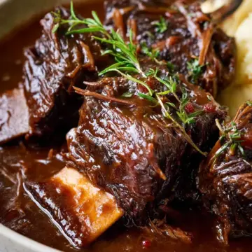Braised Beef Short Ribs in Red Wine Sauce