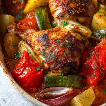 Roasted Chicken and Vegetables Turkish Style