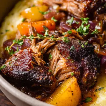 Apple Cider Braised Pork Shoulder