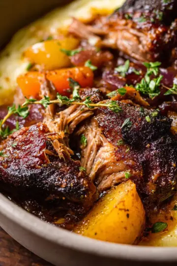 Apple Cider Braised Pork Shoulder