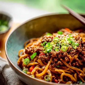 Mongolian Ground Beef Noodles
