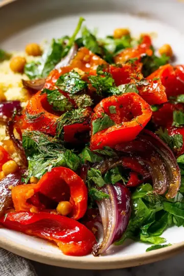 Roasted Red Pepper Salad