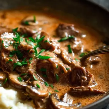 Slow Cooker Beef Stroganoff Stew