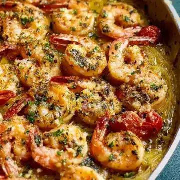 Shrimp Scampi Bake