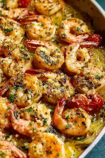 Shrimp Scampi Bake