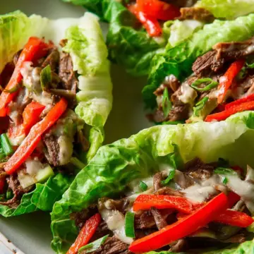 Philly Cheesesteak Cabbage Wraps