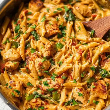 One Pot Creamy Cajun Chicken Pasta